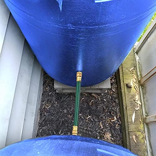 2PCS Rain Barrel Hose Connector, Rain Barrel Overflow Linking Kit