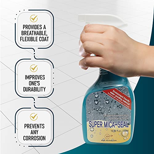 NOON'S UP Mica-Seal Waterproof Bird Bath & Concrete Sealer Spray, 16.90 oz