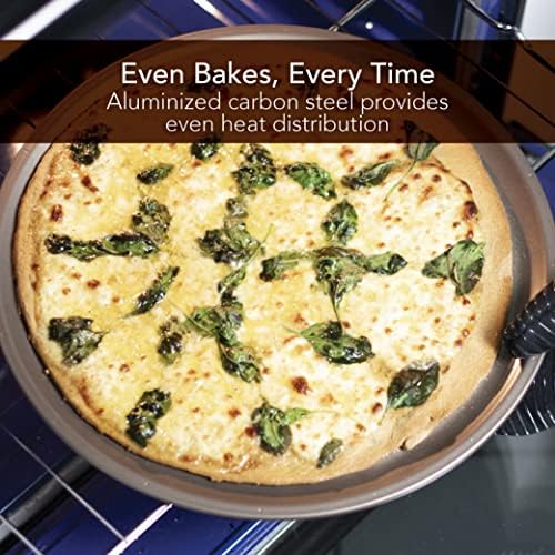 GoodCook Sweet Creations Nonstick Textured Pizza Pan, 16", Champagne Pewter