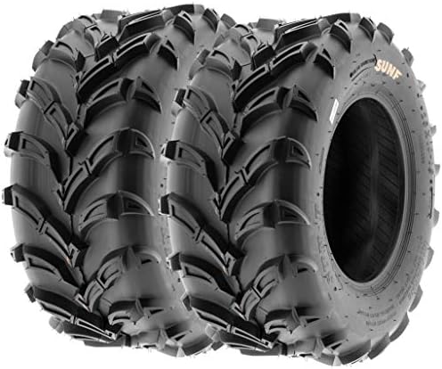 Set of 4 SunF A024 AT-Mud-Trail ATV UTV 23x8-11 Front & 22x11-9 Rear off-road Tires, 6 PR, Tubeless
