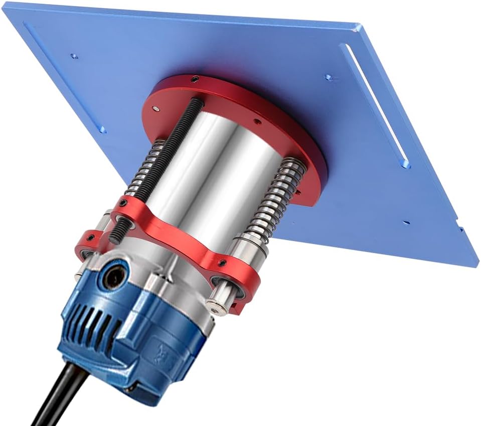 Aluminium Router Table Insert Plate And Router Lift for 65mm Diameter Universal Trimming Machine