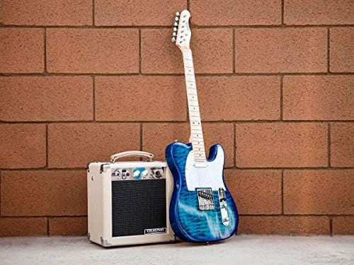 Monoprice 1x8 Guitar Combo Tube Amplifier with Celestion Super 8 Inch Speaker - Tan / Beige 5-Watt, 12AX7 Preamp