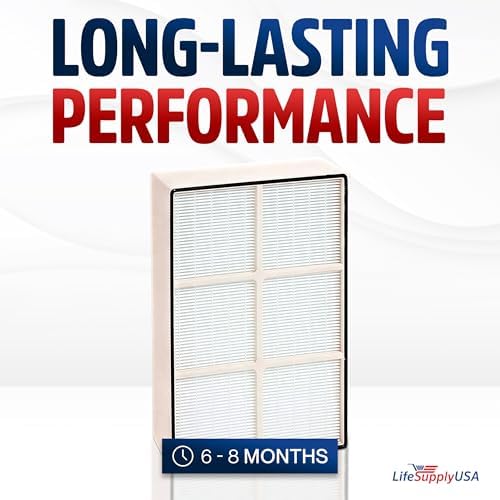 True HEPA Filter Replacement Compatible Whirlpool Whispure Air Purifier AP150 AP250 Sears Kenmore 83353, 83374 83234 SMALL by LifeSupplyUSA