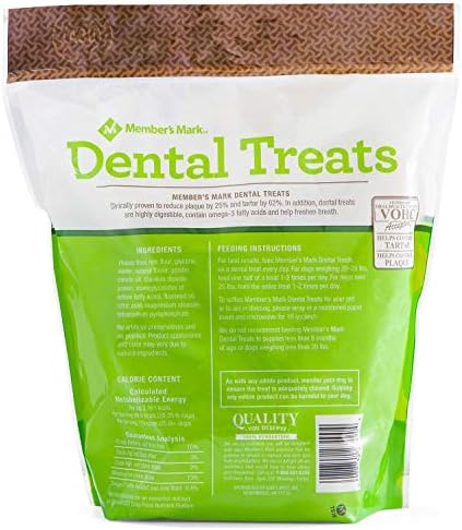 Member's Mark Dental Chew Treats for Dogs 30 ct. / 2 Pack
