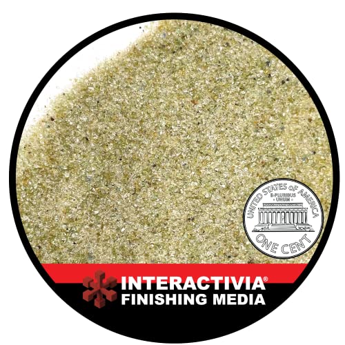 30-60 Grit (#50) Crushed Glass Abrasive - 19 lb or 8.6 kg - Blasting Abrasive Media (Medium) #50 Mesh - 559 to 254 Microns - for Blast Cabinets Or
