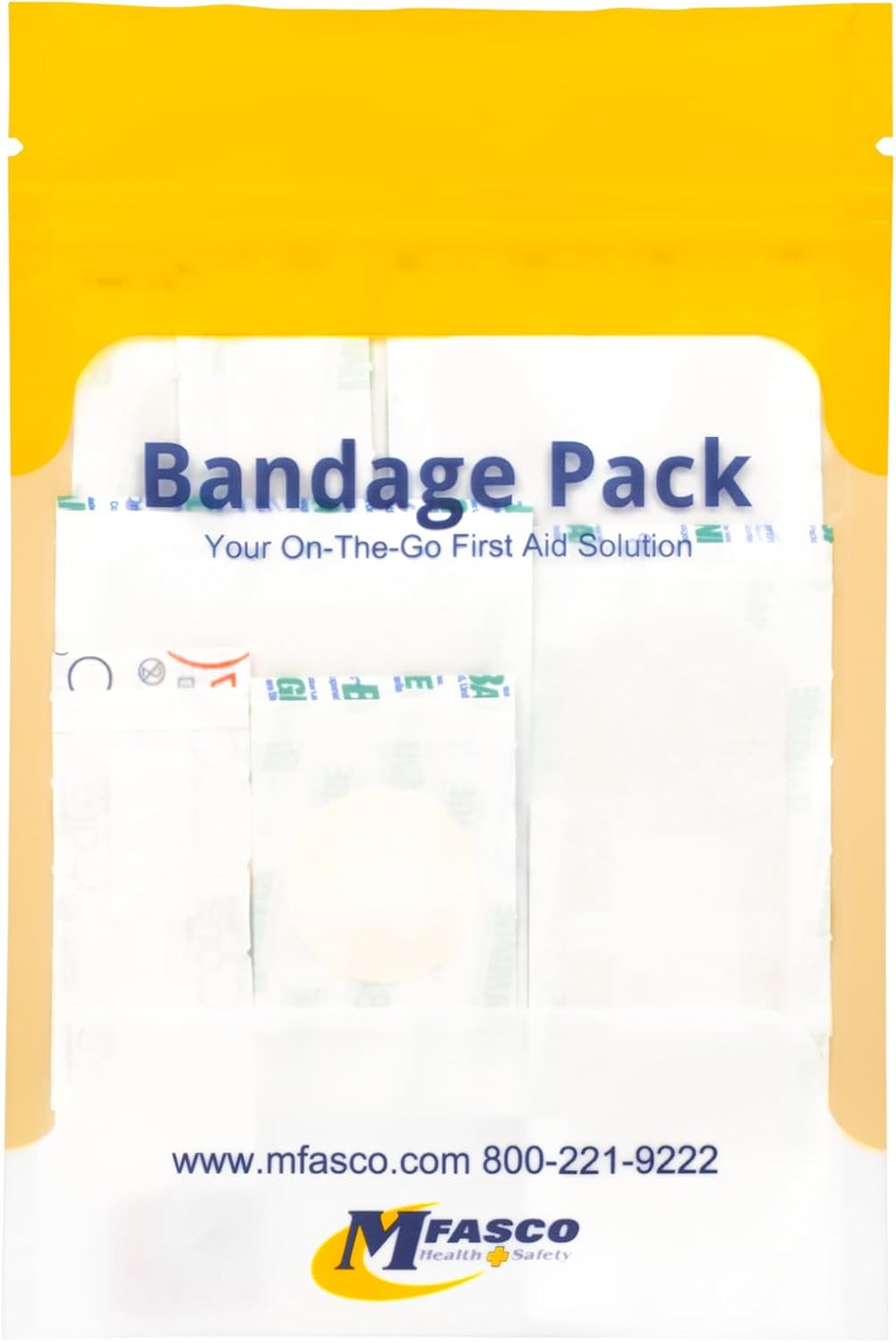 MFASCO Antiseptic Wound Care Travel Pack | 39 Piece First Aid Kit Refill | BZK, Antiseptic Wipes, Sting Relief, Wound Ointment | Essential First Aid Supplies | Refill Personal First Aid Kits