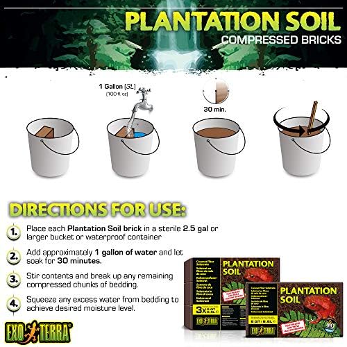 Exo Terra Plantation Soil, 8 Quarts - 3 Count (Pack of 1)
