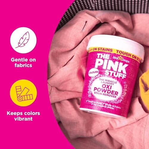 Stardrops The Pink Stuff Miracle Laundry Oxi Powder Stain Remover for Colours, 35.2 Oz