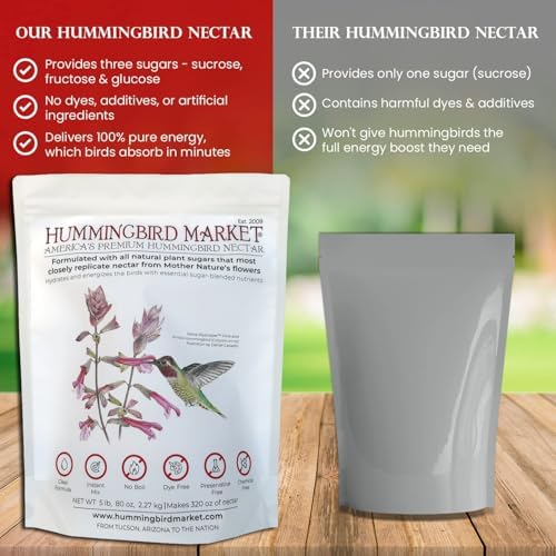 Hummingbird Nectar - All Natural Powder - Hydrating & Energizing, 5 lbs/80 oz. Makes 320 ozs
