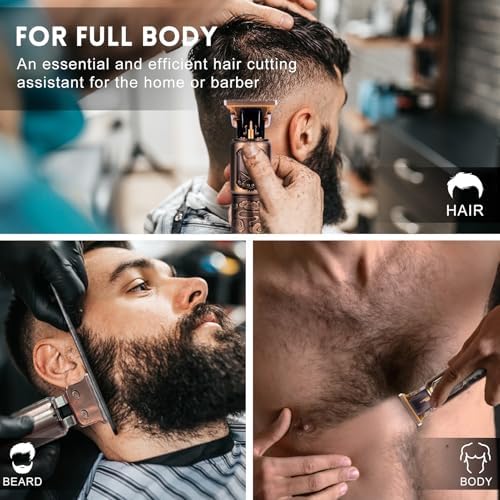 Ufree Beard Trimmer for Men, T-Blade Hair Trimmer, Zero Gap Edger Clippers