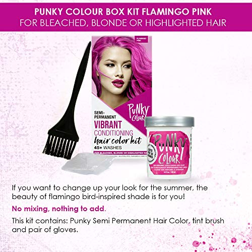 Punky Colour Box Kit Cotton Candy Semi Permanent Hair Color - Vegan, Cruelty-Free Conditioning Hair Dye, Lasts Up to 35 Washes