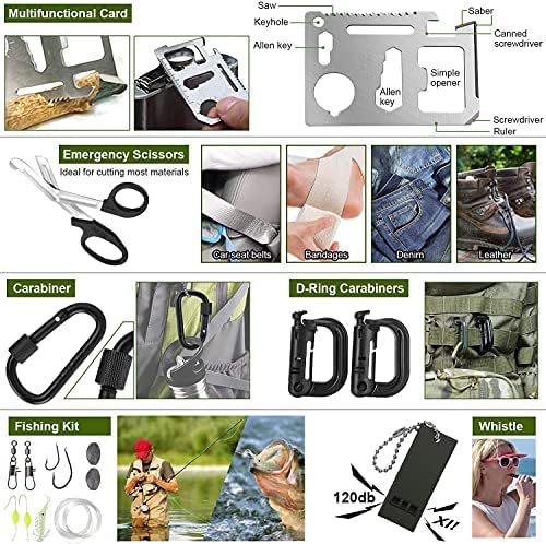Survival Kit 32 in 1, Gifts for Men Dad Husband Teenage Boy