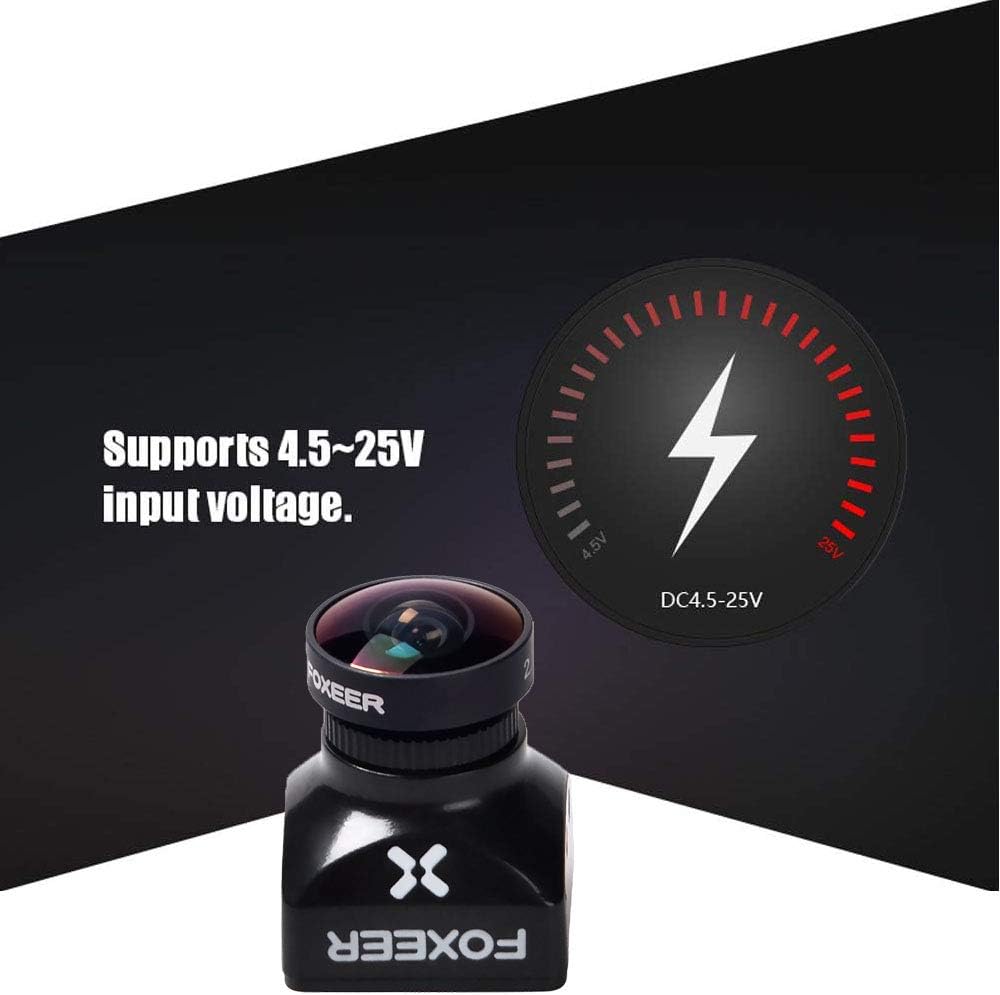 FOXEER FPV Camera Razer Mini V3 1200TVL 1/3" CMOS Sensor 2.1mm Lens 4:3 PAL/NTSC Switchable OSD Board Support Ultra Light Nano FPV Camera for RC FPV
