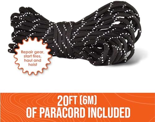 Survival Life Tent • 2 Person Mylar Emergency Shelter Tube Tent + Paracord • All-Weather Protection for Camping, Hiking, & Survival Kits • Includes Emergency Whistle