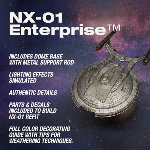 Polar Lights Star Trek NX-01 Enterprise (Snap) 2T 1:1000 Scale Model Kit