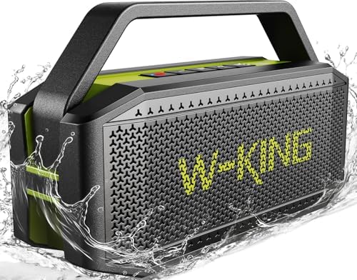 W-KING Bluetooth Speaker, 100W Peak Outdoor Portable Loud Speakers Wireless