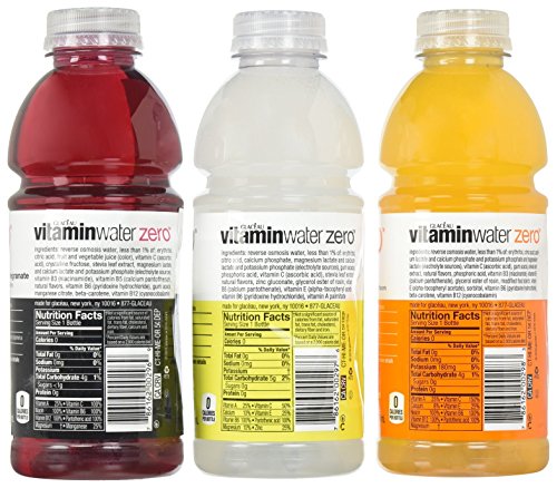 Glaceau Vitamin Water Zero Variety Pack, 20 Fl Oz (Pack of 20)