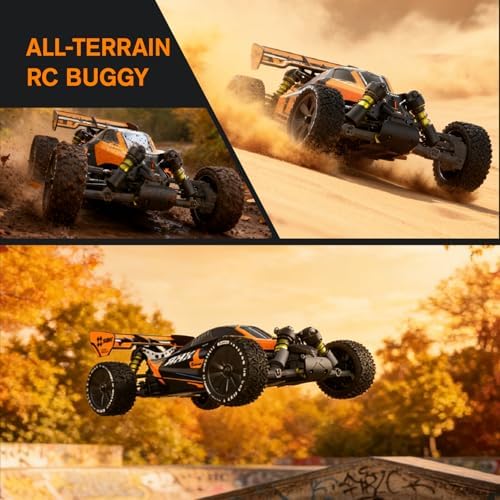 CROBOLL 1/10 Brushless RC Cars, 40+ mph Max, 4X4 RTR Off-Road Buggy | RLAARLO SBK10 Remote Control car for Boys and Adults, 3S Battery