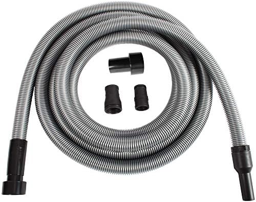 Cen-Tec Systems 94170 Premium 50 Ft. Shop Vacuum Hose with Power Tool Adapter Set Silver