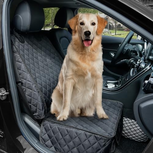 PETICON Waterproof Front Seat Car Cover 2 Pack, Full Protection