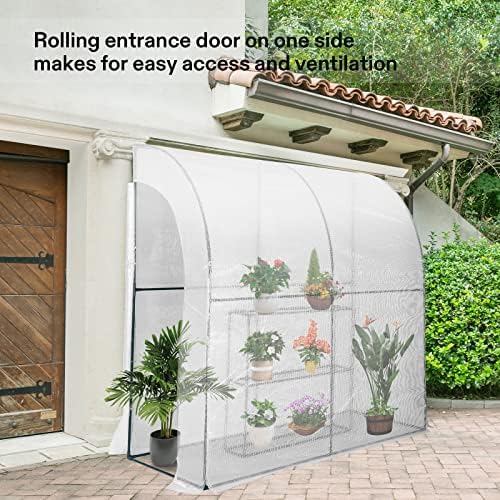 VIVOSUN Mini 4-Tier Greenhouse with Wheels