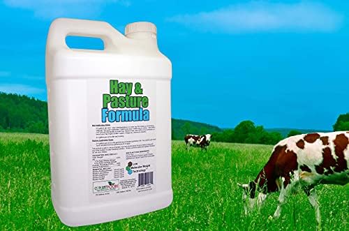 Hay & Pasture Formula by GS Plant Foods- Organic Pasture Fertilizer with Humic Acid & Fulvic Acid (5 Gallon) - Pasture Grass Formula for Higher