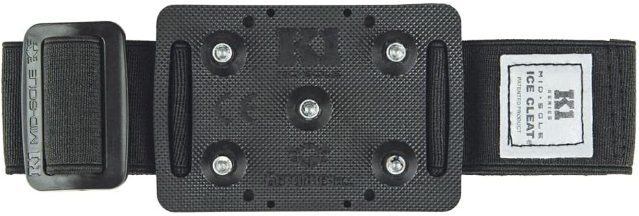 K1 Mid-Sole Ice Cleats for Men & Women - Rotatable Traction Aids For Winter Snow - Hi Vis - Low Profile