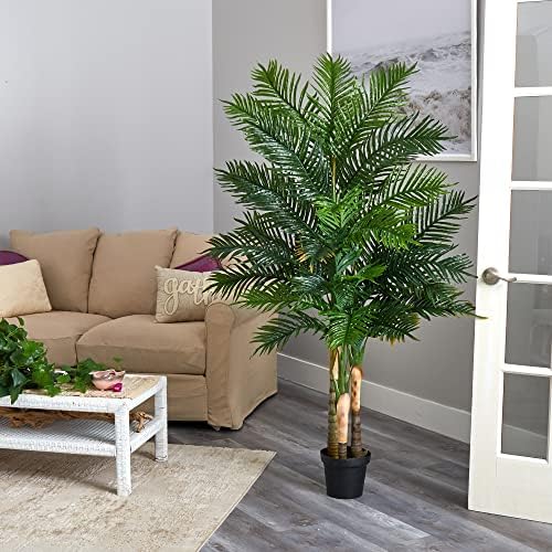 Nearly Natural 6ft. Areca Palm Artificial Tree (Real Touch)