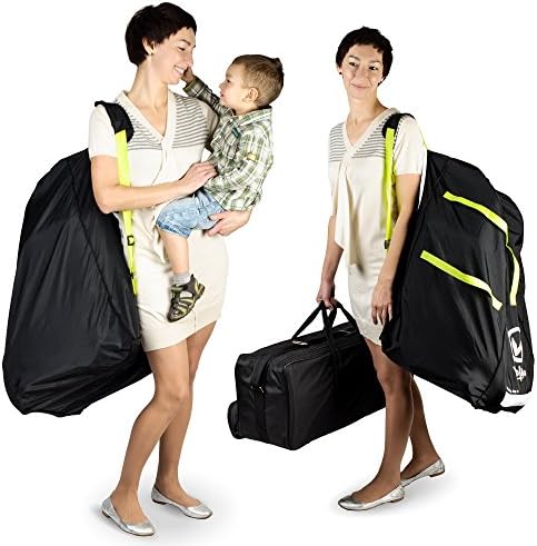 Car Seat Travel Bag For Airplane with Carrying Handle Straps, Gate Check Bag, Car Seat Bags for Air Travel Carseat Travel Cover, Carseat Travel Bag Cover for Airplane Travel