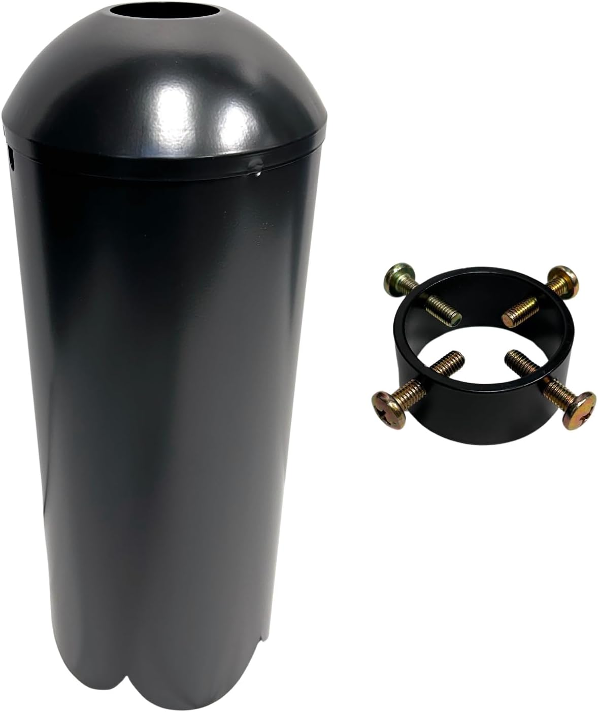 SB1D Cylindrical Squirrel Baffle, Black, 16.75" x 6.25" - Made in USA