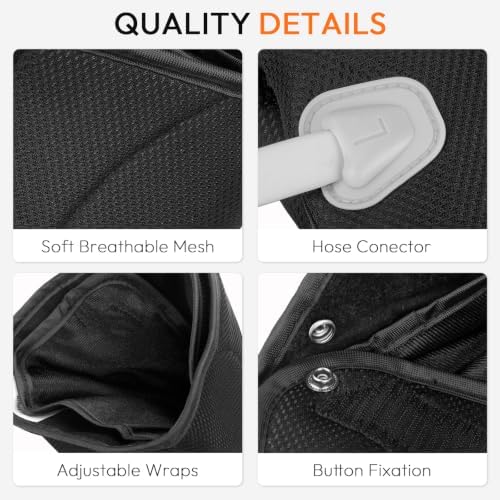 QUINEAR Leg Massager with Heat and Air Compression,Foot and Calf Massager for Circulation and Pain,Compression Boots with 3modes and 3 Intensities