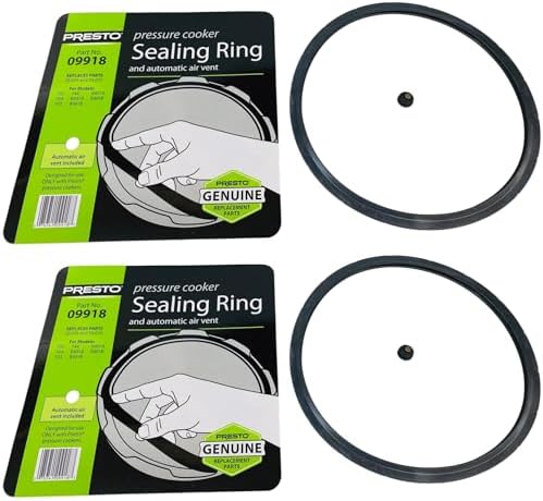 2 Pk, Presto Pressure Cooker Sealing Ring Gasket, 09918