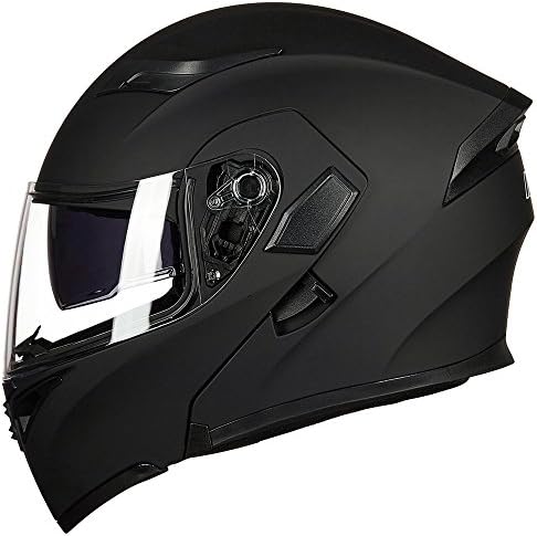 ILM Motorcycle Dual Visor Flip up Modular Full Face Helmet DOT Model 902/902L