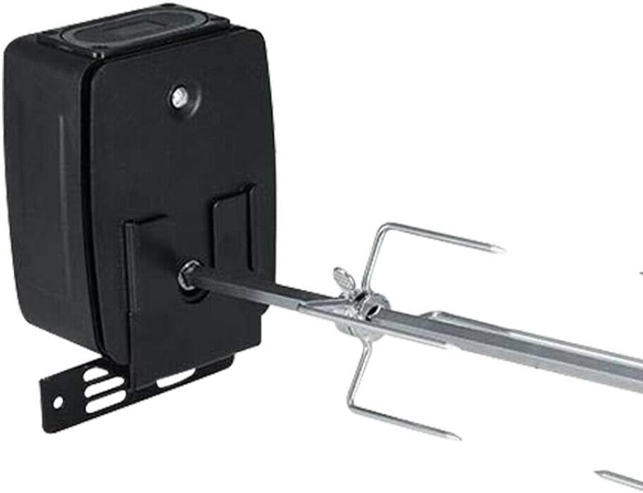 Electric BBQ Rotisserie Spit Roaster Charcoal Motor Rod Kit with Meat Forks
