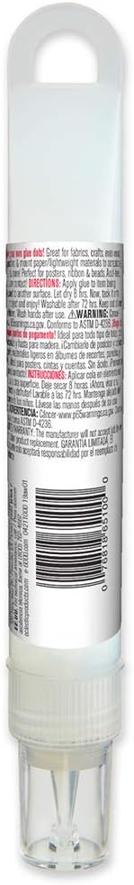 Eclectic Products 565100 2 oz. E6000 Extreme Tack Hang Bottle Repositionable Glue, Clear