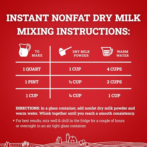 Hoosier Hill Farm Instant Nonfat Dry Milk Powder, 1LB (Pack of 1)