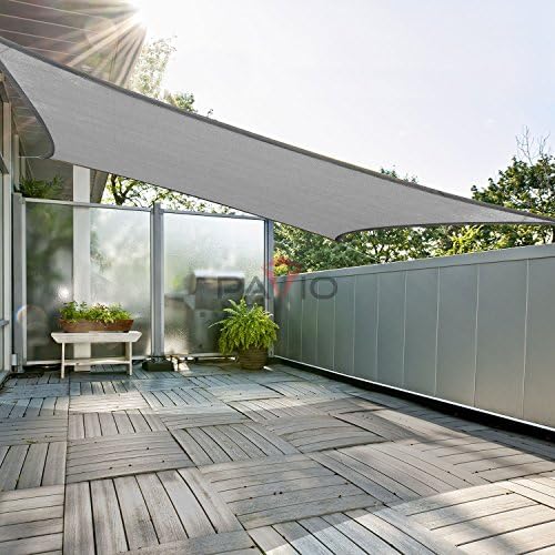 Patio Paradise 8' x 10' Sun Shade Sail Rectangle Canopy Patio Cover Sunlight Block Awning Heavy Duty Commercial Grade for Backyard Lawn Garden