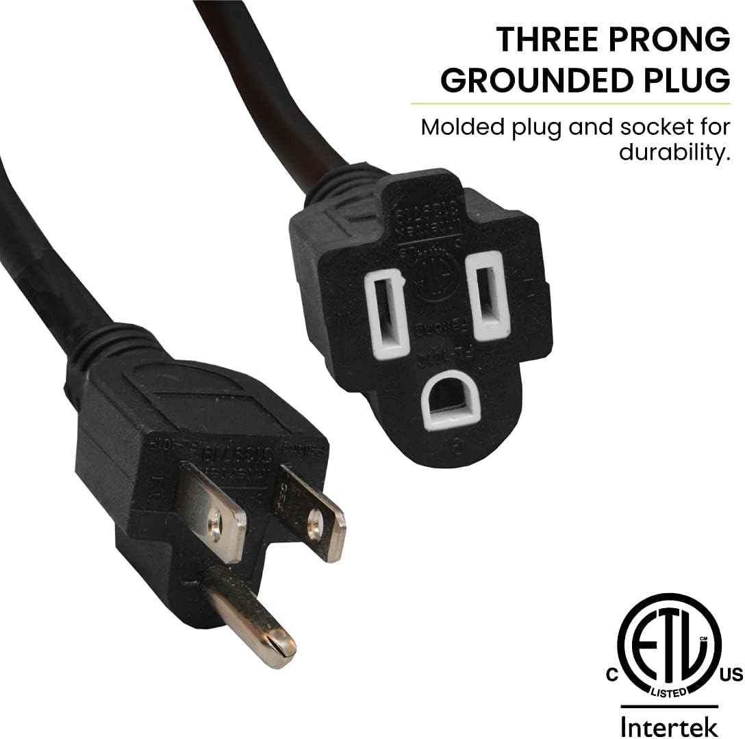 Go Green Power Inc. (GG-14025) 12/3 SJTW Outdoor Extension Cord, Lighted End, 25 ft