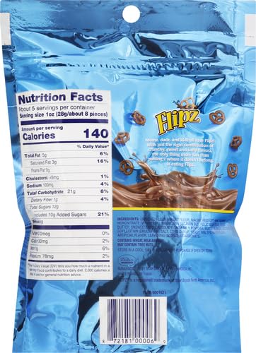 Demet'S Flipz Pretzels, Milk Chocolate, 5 oz