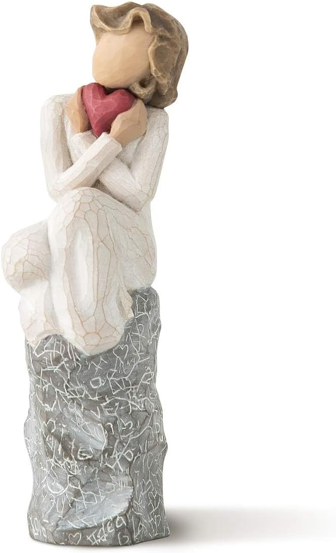Willow Tree Happiness, Sculpted Hand-Painted Figure | Cast from a Susan Lordi Original Carving, Meaningful Keepsake Gift for Loved Ones, Display on Shelf, Table or Mantel