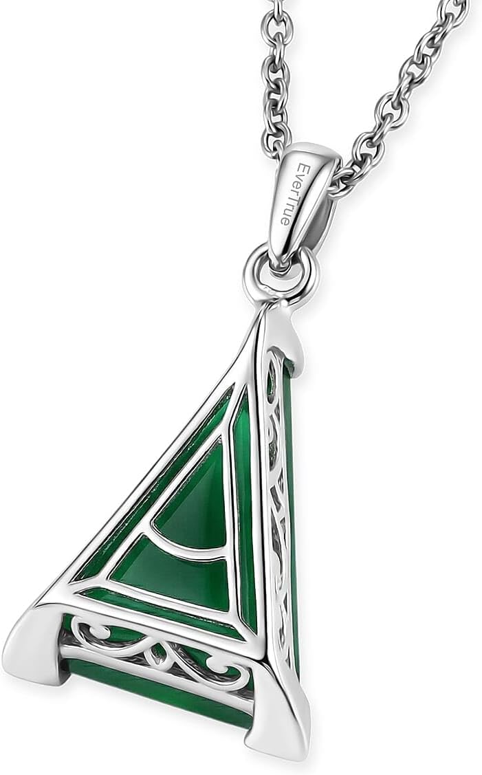 Verde Onyx 24.50 ctw Earrings Pendant in Platinum Plated Steel Necklace 20"