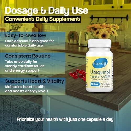 Ubiquinol CoQ10 100mg -2 Pack | Active Form of CoQ10 | Enhanced Absorption | Cellular Energy & Antioxidant Support | Non-GMO, Gluten-Free