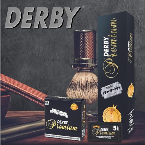 Derby Premium Double Edge Razor Blades, 100 Count
