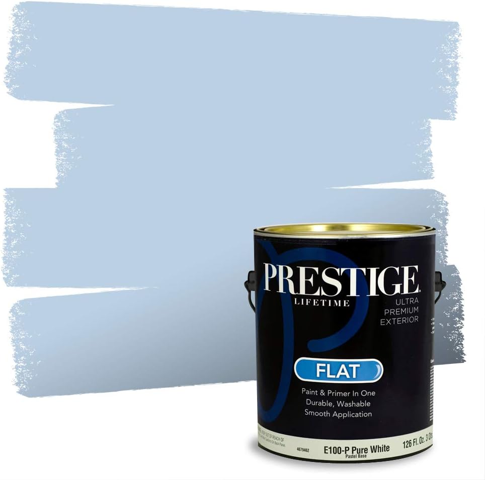 PRESTIGE Paints Exterior Paint and Primer In One, 1-Gallon, Satin, Comparable Match of Sherwin Williams* Blueblood*