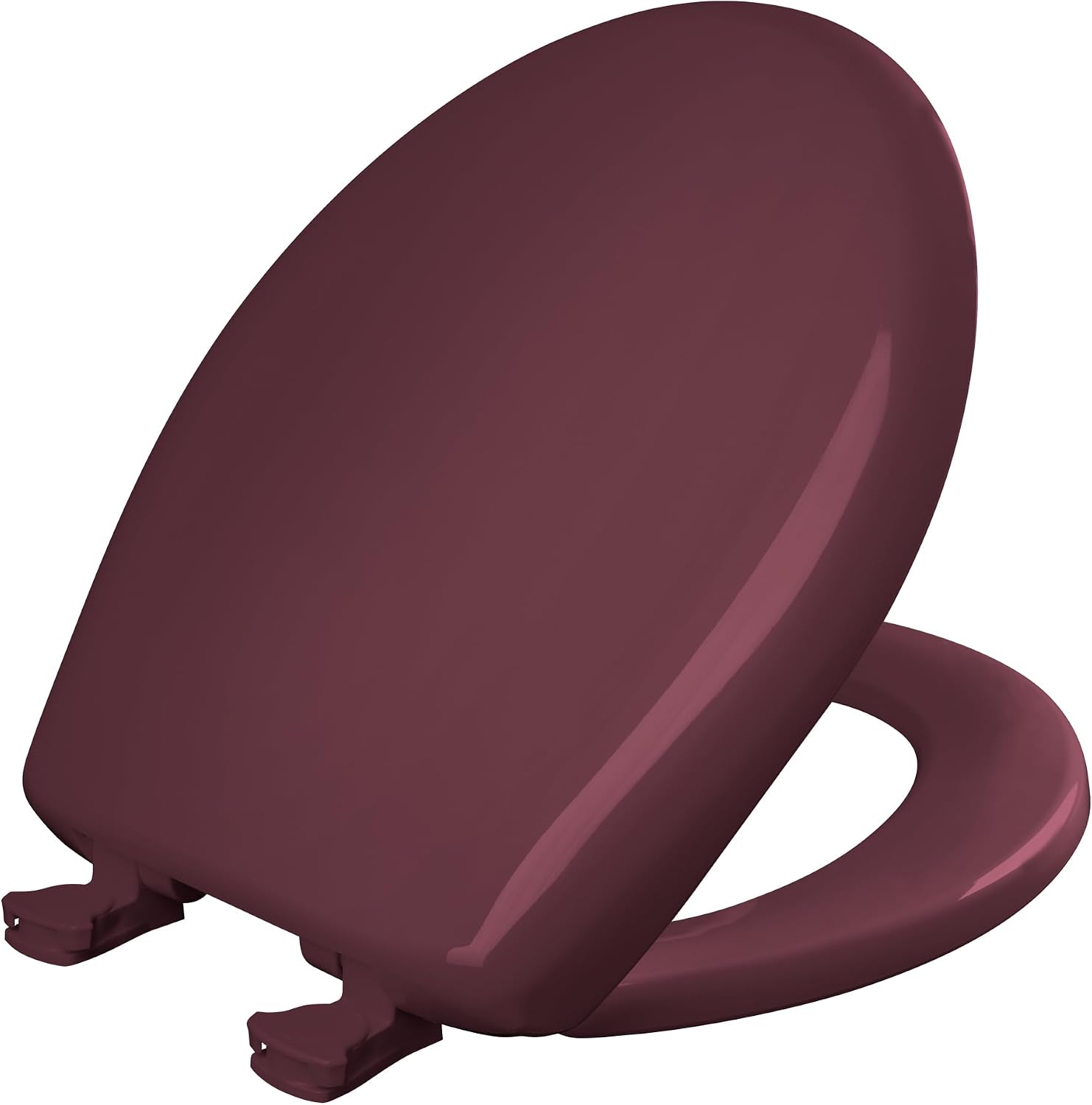 Bemis Classic Colors Slow Close Toilet Seat, Easy Clean Hinges and Durable Plastic Seat, Made in USA, Elongated, Black