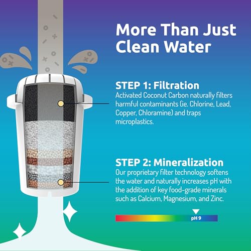 Invigorated Water Alkaline Water Filter Dispenser, 53-Cup Large Capacity