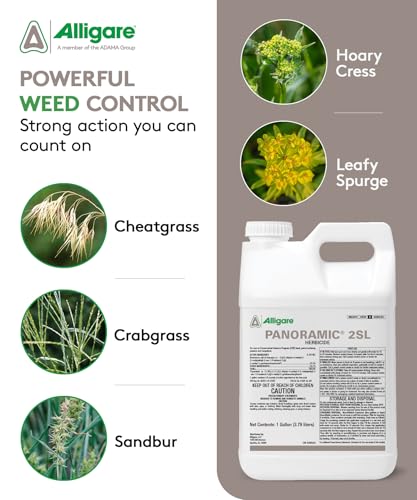 ALLIGARE Panoramic 2SL Herbicide Weed Killer - Versatile Herbicide for Lasting Control of Annual Grasses & Broadleaf Weeds in CRP, Pastures, Rights-of-Way & Industrial Sites - 1 Gallon