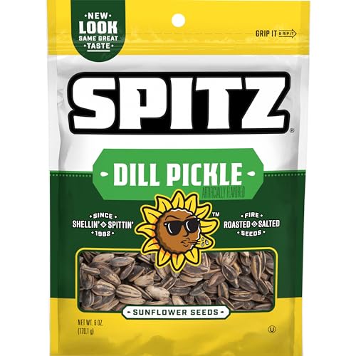 Spitz Sunflower Seeds, Salted, 6 Ounce (Pack of 9)