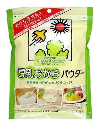 [Japanese Diet] Soy Milk Okara Powder (Dried Soy Pulp flour) (English Description on the Back) 4.2 oz
