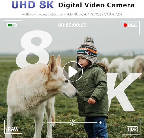 8K Digital Camera for Photography